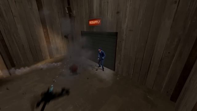 Spy Stuck in Door - Team Fortress 2 Gameplay смотреть онлайн