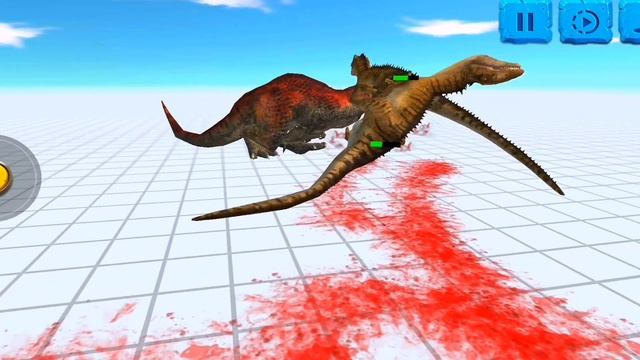 Trex Vs Carcharodontosaurus - Animal Revolt Battle Simulator