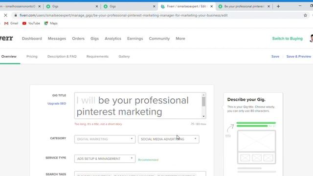 Publish Fiverr gig without basic english test in 1 minite - Fiverr bangla tutorial for beginner 202 смотреть онлайн