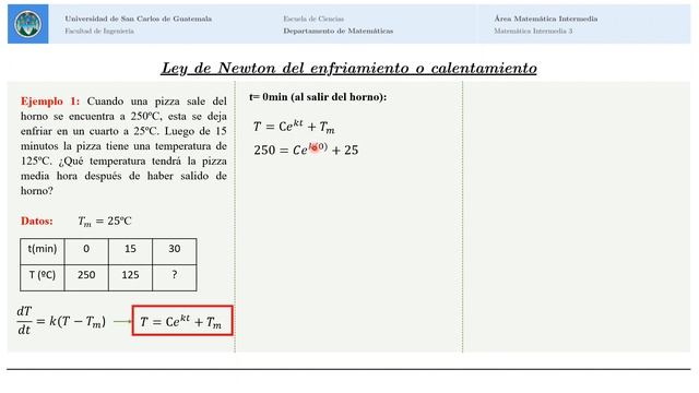 Ley de Newton del enfriamiento o calentamiento 2S 2022 (0114 2 10 Video Explicativo ) смотреть онлайн