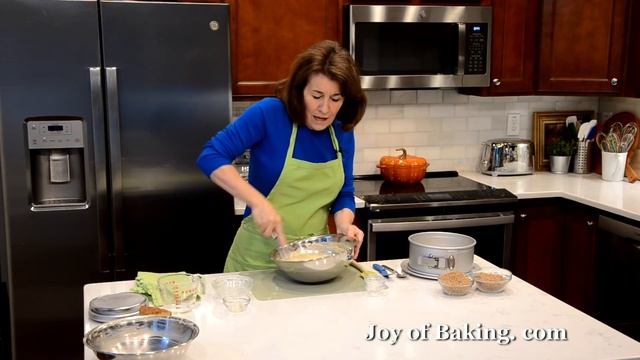 Yogurt Crumb Cake Recipe Demonstration - Joyofbaking.com смотреть онлайн