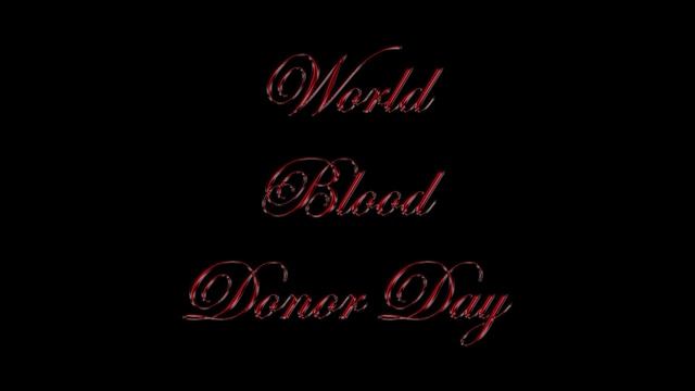 World Blood Donor Day | Green Screen Video | Poster | Text Animation смотреть онлайн