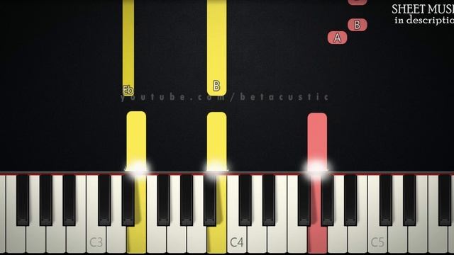 All I Want For Christmas Is You - Mariah Carey | EASY PIANO TUTORIAL + SHEET MUSIC By Betacustic