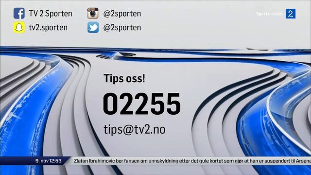 TV 2 Sportskanalen Norge breakfiller, ID and commercial ID (November 2016) смотреть онлайн