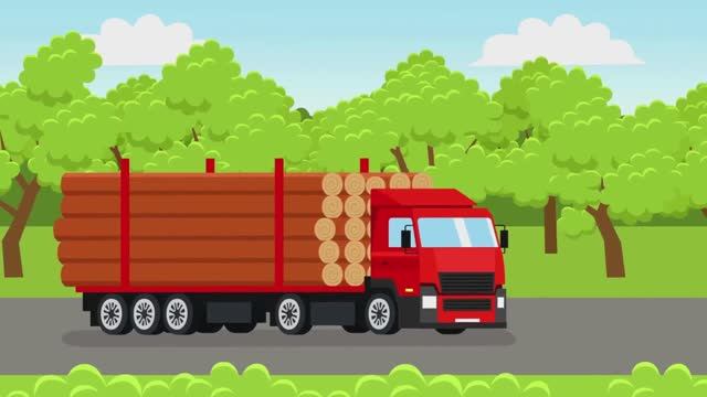 Çocuklar Için Arabalarla Ilgili şarkı. Çocuklar Için şarkılar. Çocuk Karikatür Animasyonları