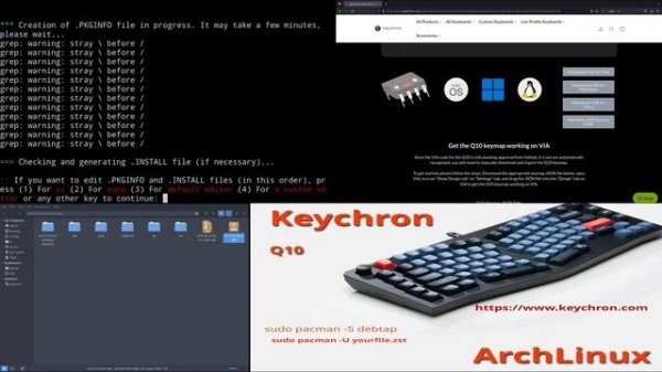 Keychron on Arch linux . how to install via software