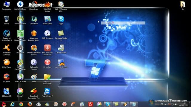 Ativando Modo Aero do windows 7 смотреть онлайн
