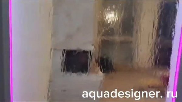 ВОДОПАД ПО СТЕКЛУ МОНТАЖ