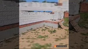 Фибропенобетонные блоки. Строится дом.