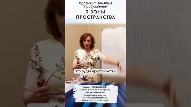 3 зоны пространства - психолог Ирина Лебедь смотреть онлайн