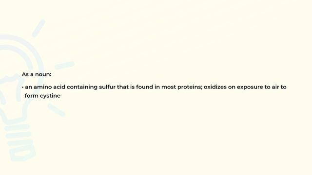 What is the meaning of the word CYSTEINE? смотреть онлайн