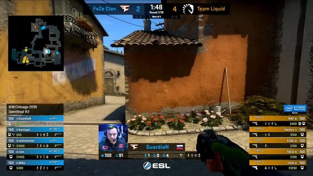 CS:GO - Team Liquid vs. FaZe [Inferno] Map 1 - Semifinals - IEM Chicago 2018 смотреть онлайн