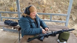 Сайга 033 в 223  замер скорости, проверка 100-400-П и зажигатель...