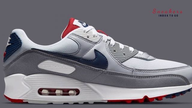 USA GREY 2021 Nike Air max 90 DETAILED LOOK смотреть онлайн