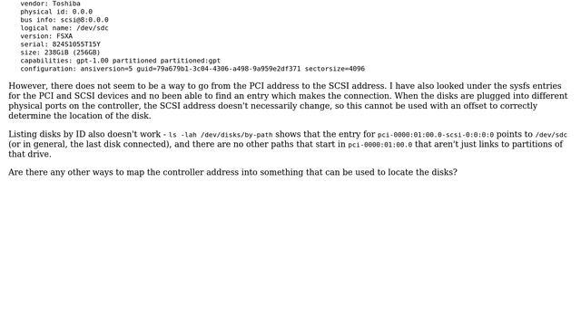 Unix & Linux: Match PCI address of SATA controller and SCSI address of attached disks смотреть онлайн