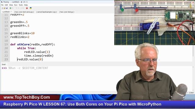 Raspberry Pi Pico W LESSON 67: Use Both Cores on Your Pi Pico with MicroPython смотреть онлайн
