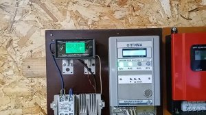 Тахометр ветрогенератора, сброс мощности на отопление.