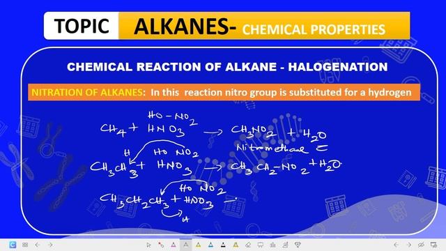 REACTIONS OF ALKANES смотреть онлайн