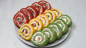 Закусочные рулеты на праздничный стол!
