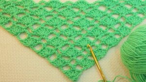 Шаль крючком БЫСТРО И ПРОСТО МК для новичков. Простой узор для шали*  Simple crochet shawl Урок 62