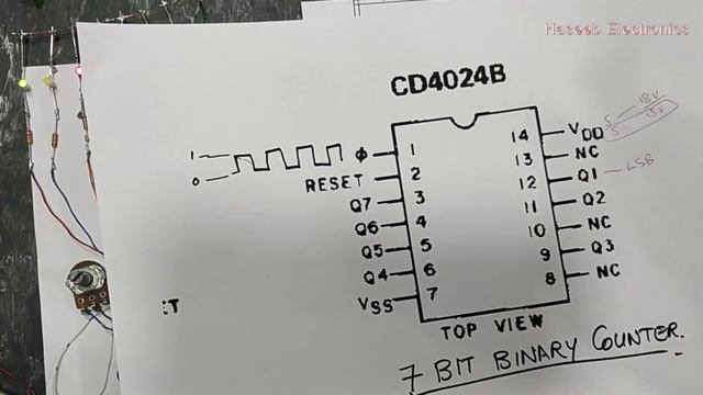 {273} CD4024 7 Bit Binary Counter Explained & Practical Circuit in Urdu Hindi смотреть онлайн