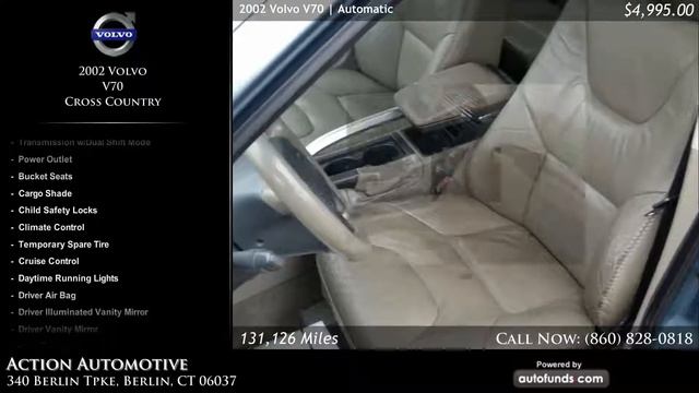 Used 2002 Volvo V70XC | Action Automotive, Berlin, CT - SOLD смотреть онлайн