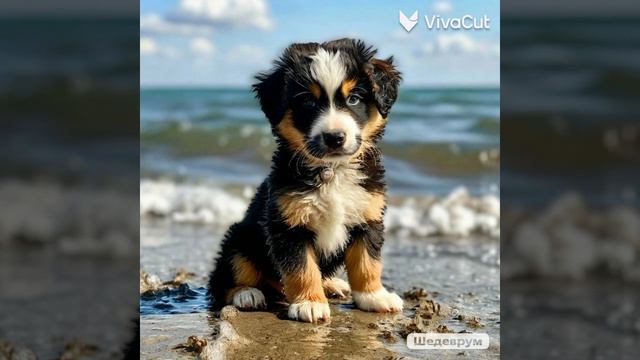 1000298531.mp4 Ауси щенок и взрослая