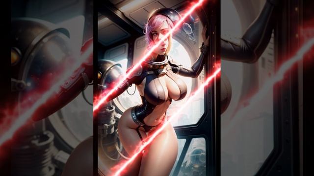 SPACE Girl Fantasy Created by AI, AI created fantasy girls. смотреть онлайн