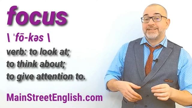 English Vocabulary Builder: FOCUS - Verb (Pronunciation & Usage) смотреть онлайн