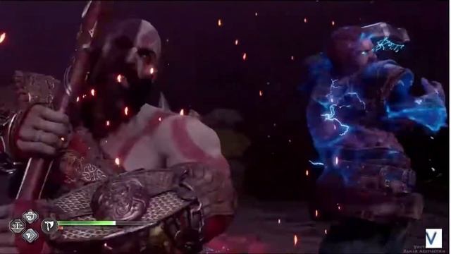 KRATOS Leviathan Axe vs THOR Mjolnir - GOD OF WAR RAGNAROK смотреть онлайн