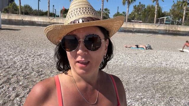 Море и погода в Турции в октябре. Пляж Коньяалты в Анталье смотреть онлайн