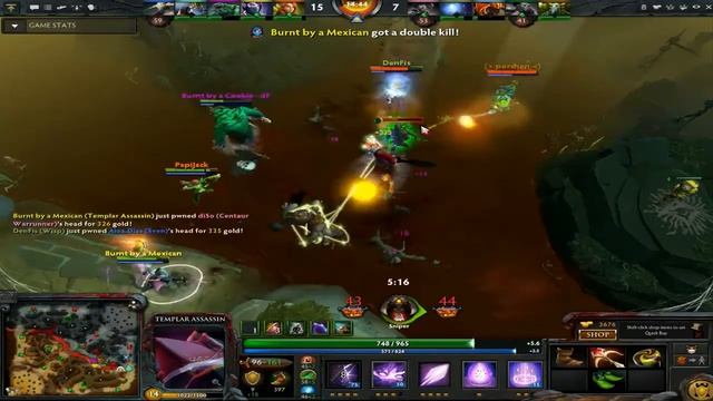 Dota 2 Rampage With Templar Assassin смотреть онлайн