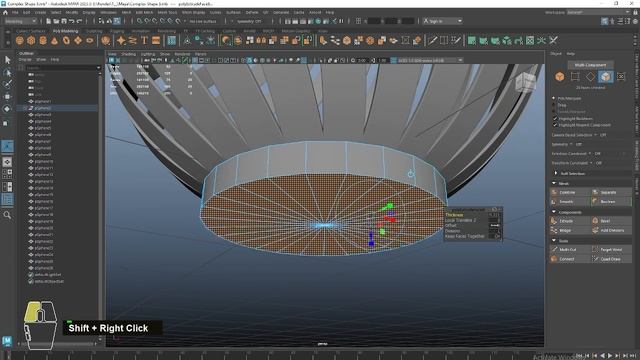 How To Model Complex Shape In Maya: Autodesk Maya Tutorial|3D Modeling смотреть онлайн