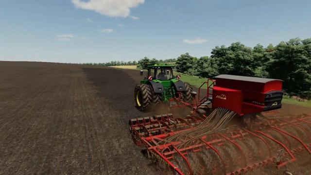 Кошмак | Посев ячменя на John deere 8345 R с сеялкой Агромаш | Farming Simulator 19 Timelapse смотреть онлайн