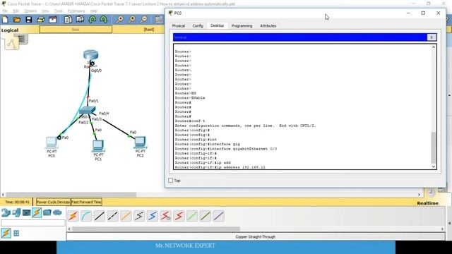 How to obtain IP from DHCP server in cisco packet tracer explained in hindi urdu смотреть онлайн