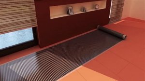 Установка инфракрасной пленки под ламинат