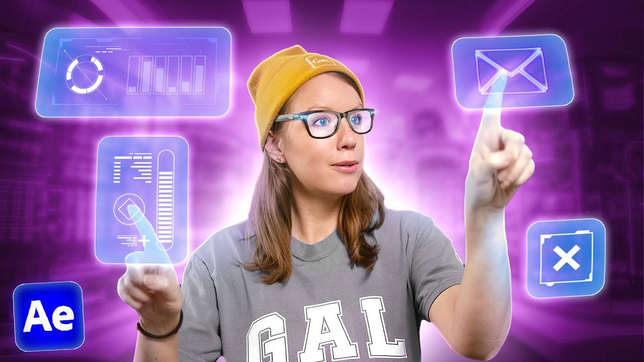 Добавление на видео графики в стиле дополненной реальности в After Effects смотреть онлайн