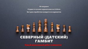 Северный (Датский) гамбит: 19 смертельных ловушек, студия Lichess, бот для обучения.