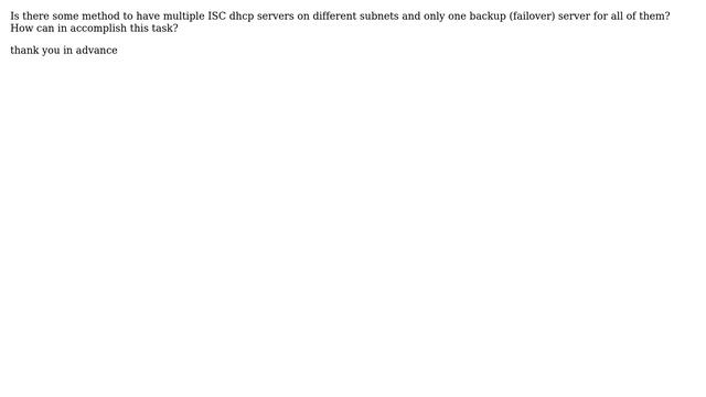 DevOps & SysAdmins: ISC DHCP Failover for more than two servers? смотреть онлайн