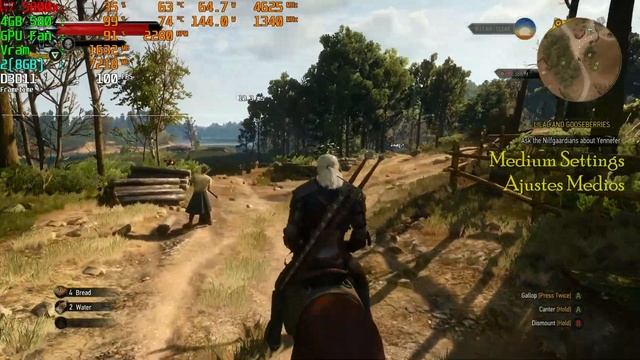 The Witcher 3 Rx 580 4gb + 5800x | Pre - Next Gen Update Fps Test | (ENG-ESP) No commentary | (1/2) смотреть онлайн
