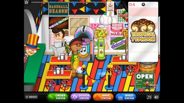 Papa's Scooperia: Unlock All Big Top Carnival - Rank 39 Cotton Canddy Fan - Day 79 80 81 смотреть онлайн
