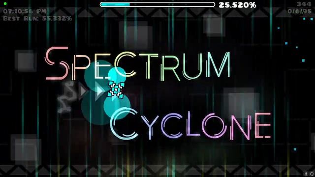 All demon roulette for fun! (Spectrum Cyclone 78%) | Geometry Dash смотреть онлайн