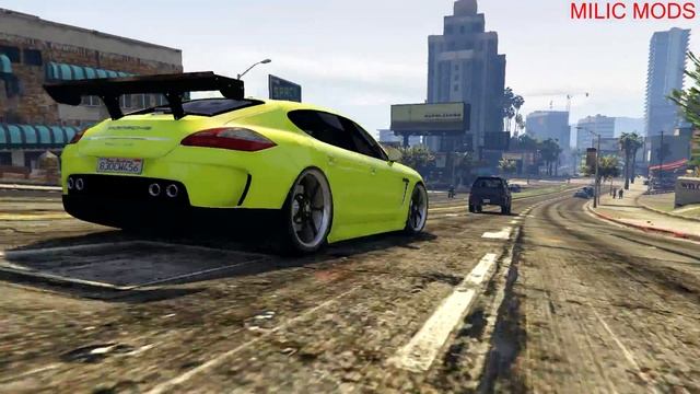 GTA V PC MODS Porsche Panamera Turbo 2010 смотреть онлайн
