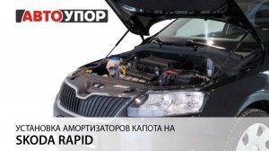 Skoda Rapid | Установка амортизаторов капота АвтоУПОР