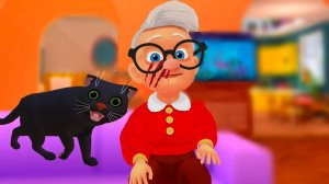 КОТ АТАКУЕТ БАБКУ!