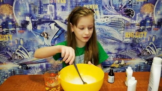 Кира делает Милки Слайм! Milk Slime! 🤗 смотреть онлайн