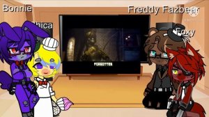Fnaf React To salvaged Rage || My Au || First Fnaf Video Reactions  || Part 1 ||