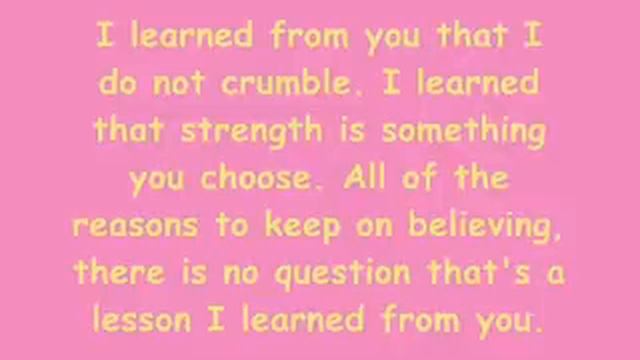 Miley Cyrus And Billy - I Learned From You - Lyrics. смотреть онлайн