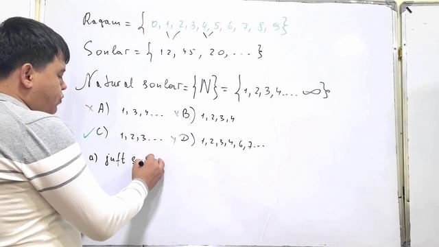 Majburiy Matematika: 1 - Dars.Natural Sonlar. Natural Sonlar Ustida To'rt Amalga Misollar.
