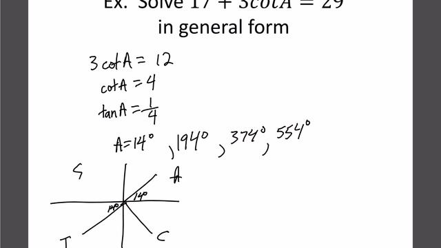 Math 30-1: 4.4 Trig Equations смотреть онлайн